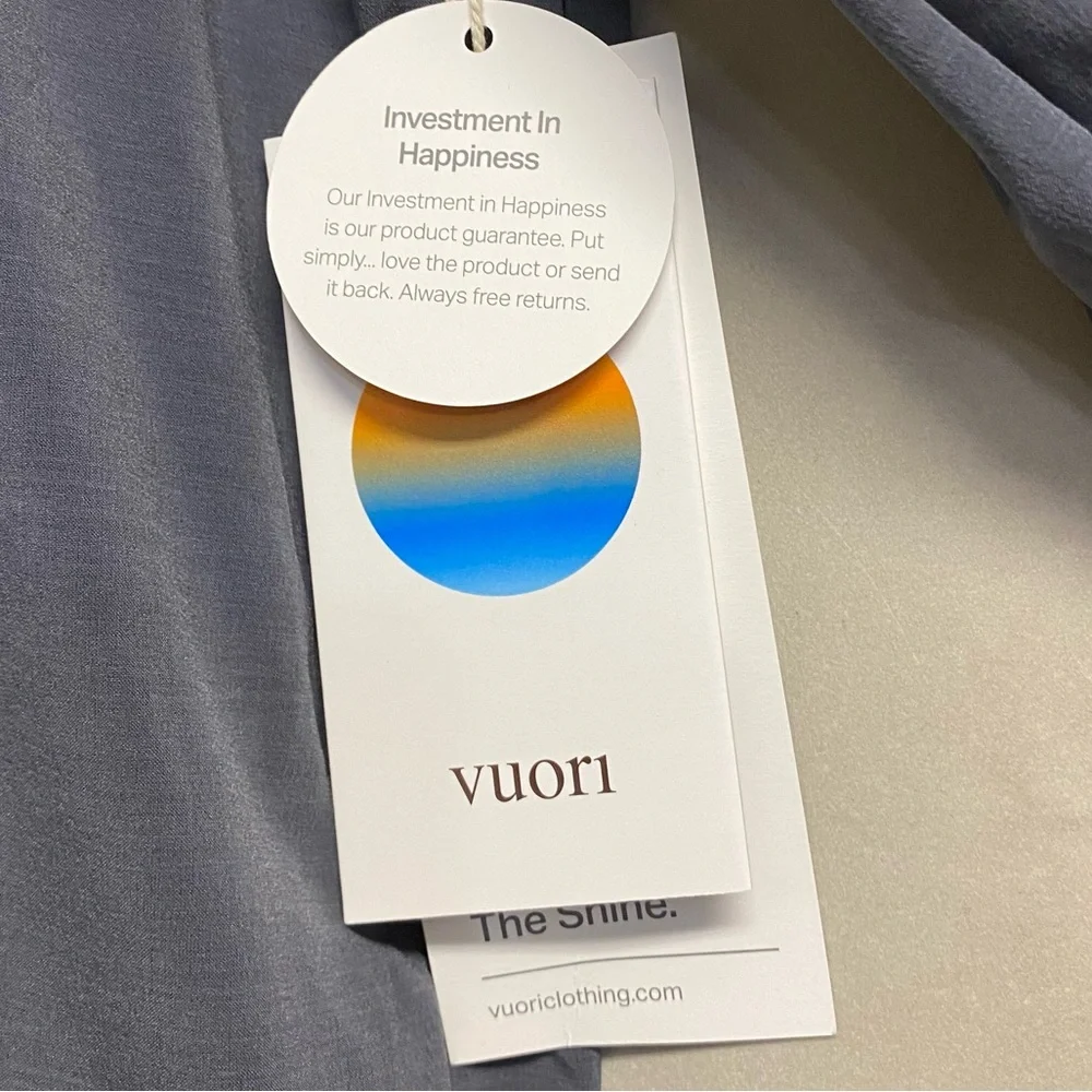 Vuori Men’s Palomar Insulated Jacket Large Lightweight Charcoal Masculine NWT
